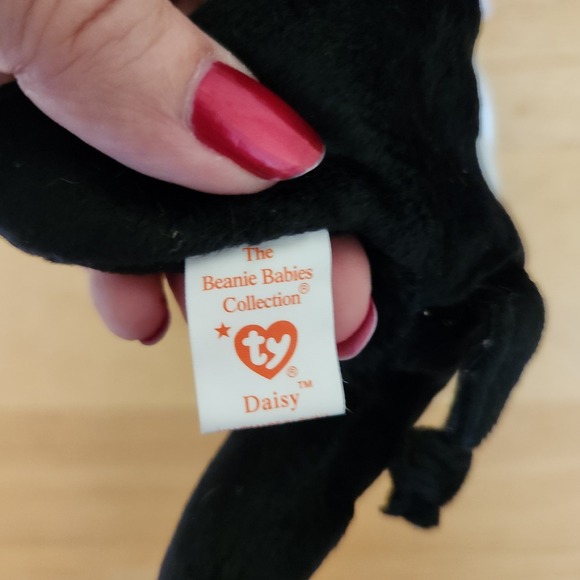 Vintage 1993 Ty Beanie Babies "Daisy" The Cow DOB 1994 Plush Toy Animal With Tag - Picture 5 of 8